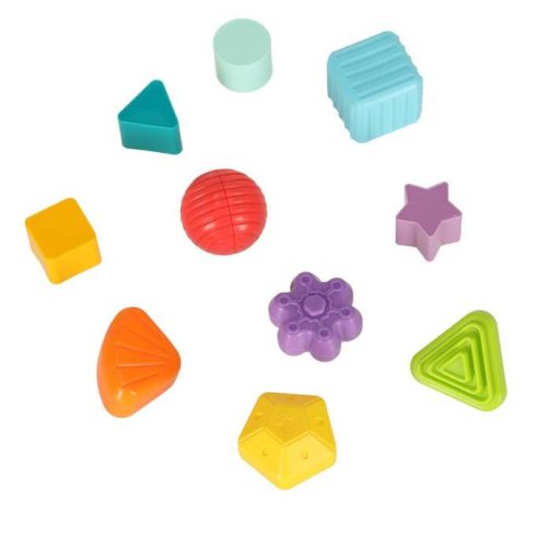 Rugalmas Szenzoros Kocka, Beépülő Puzzle, Négyzettömbök, Formaválogatóval