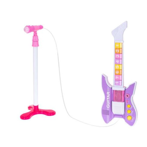 Lila Rock Elektromos Gitár Mikrofonnal
