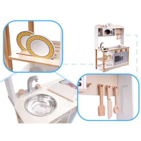 Fa Gyerekkonyha Mdf Kuketo + Kiegészítők