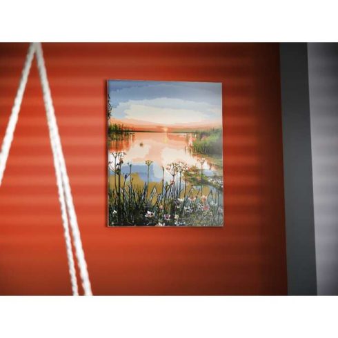 Festészet Számokkal Kép 40x50cm Tó Táj