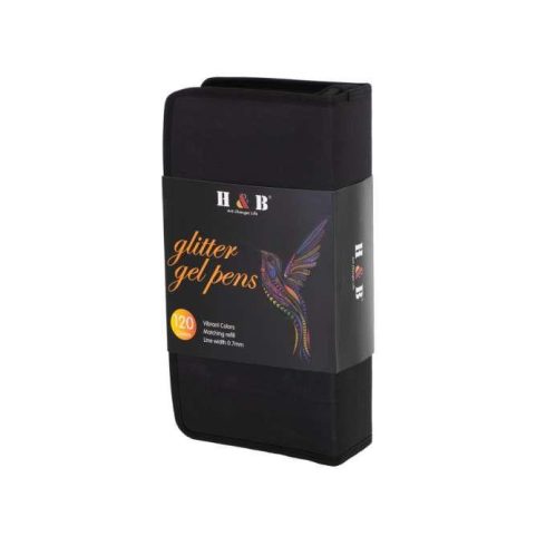 Színes Zselés Tollak Tokban 120db + 120 Utántöltő, Színes