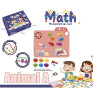   Montessori Oktató Szafari Állatok, Amelyek Számolni Tanulnak Feladatkártyával 60 Darabos Allat