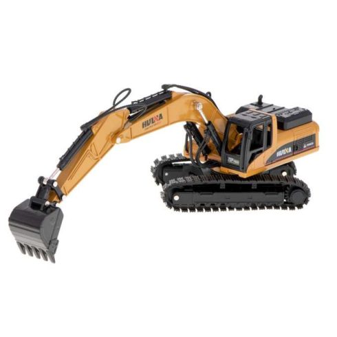 Kotró-rakodó Lánctalpas Kanállal Fémmodell Die-cast H-toys 1710 1:50