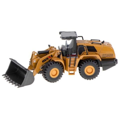 Kotró Kerekes Rakodó Buldózer Fém Modell Die-cast H-toys 1813 1:60