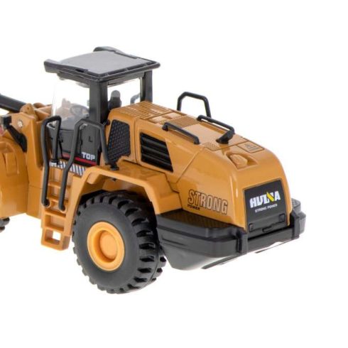Kotró Kerekes Rakodó Buldózer Fém Modell Die-cast H-toys 1813 1:60
