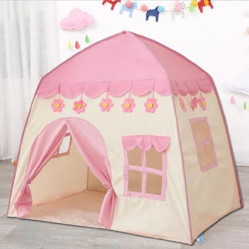 Gyerek Sátor Játszósátor 140cm Magas Rózsaszín