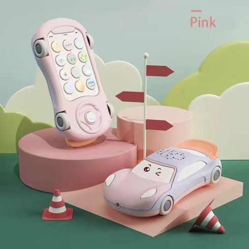 Csillag Projektor Kék Babatelefon Zenével