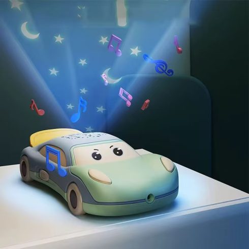 Csillag Projektor Kék Babatelefon Zenével