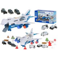 Transporter Repülőgép + 6 Rendőrautó Oldalt/elöl