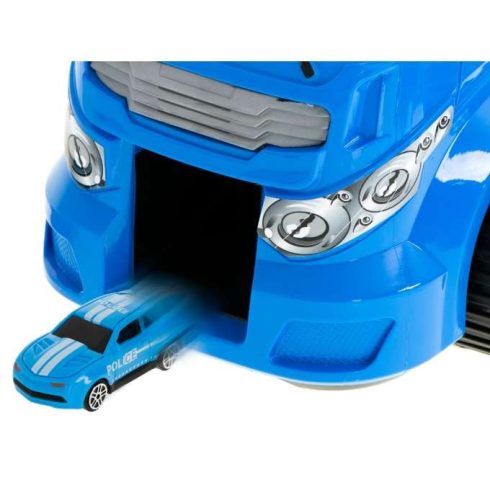 Szállító Teherautó Tir Kilövőgép Bőröndben + 7 Tűzoltóautó