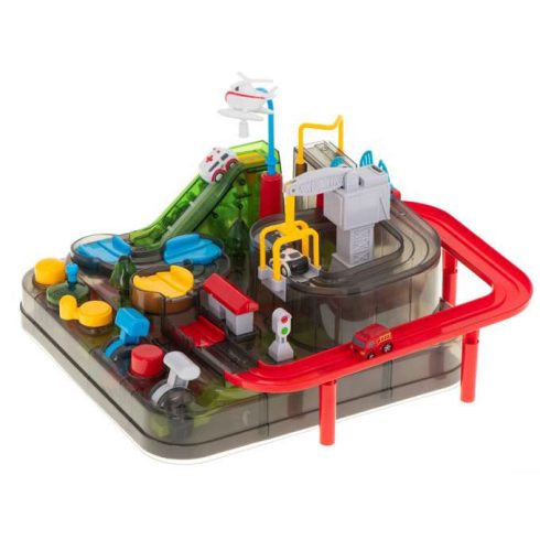 Akadálypálya Interaktív Parkoló Led Versenyautó 3 Jármű