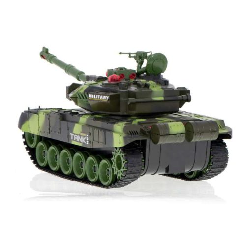 Távirányítós Harckocsi Rc War Tank 9993 2,4 Ghz-es Erdei Álcázás