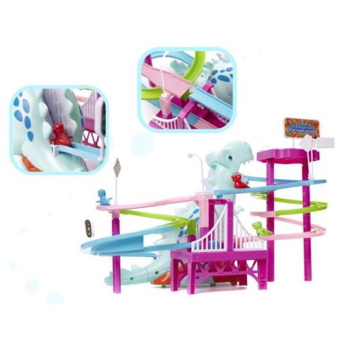 Dinoszaurusz versenypálya dinoszaurusz hangok fények