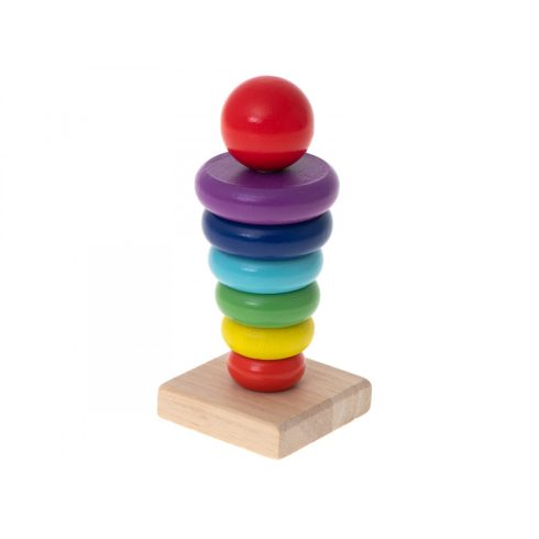 Szivárvány Montessori Torony 13cm 