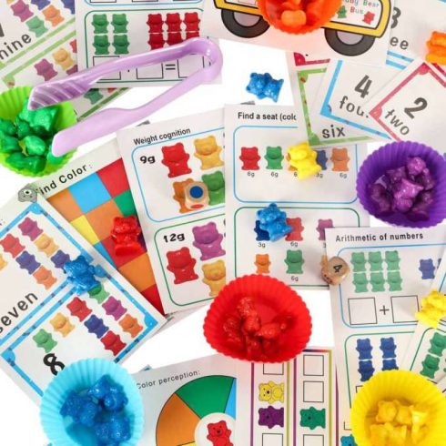 Montessori Matematikai Oktató Szortirozó Játék 44 dbs