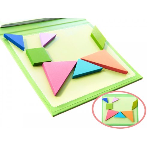 Mágneses Könyv Puzzle 3d Tangram Blokkok