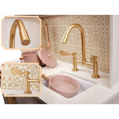 Retro Mdf Fa Konyha Gyerekeknek Boho Kiegészítőkkel