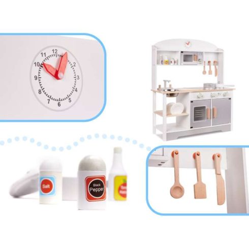 Fa Gyerekkonyha Mdf Modern Classic+ Kiegészítők