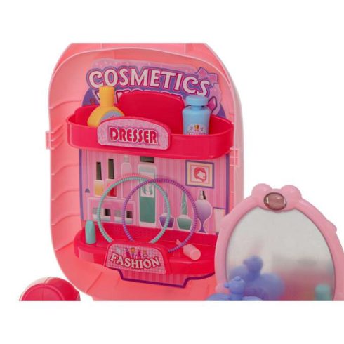 Kozmetikai Készlet Kiegészítőkkel Bőröndben Fésülködőasztalban 37db. + Asztal