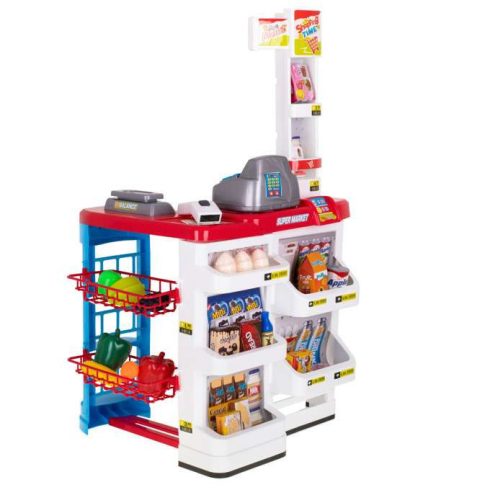 Szupermarket Áruház Pénztárgép + Kocsi Modell 2