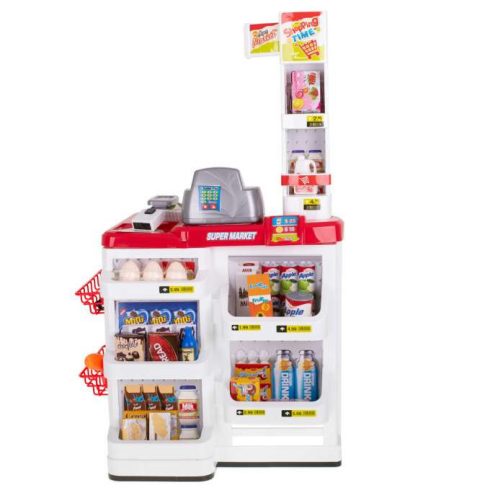 Szupermarket Áruház Pénztárgép + Kocsi Modell 2