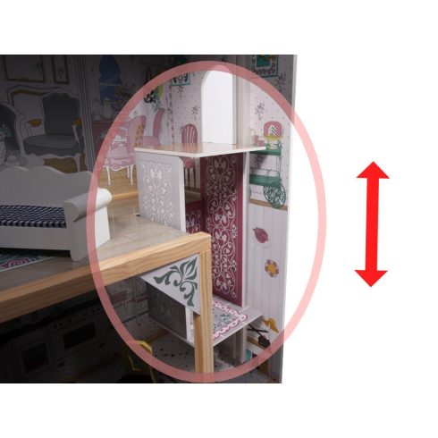 Fa Babaház Mdf + Bútor 122cm Xxl Led