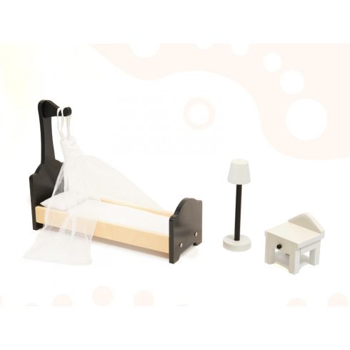 Fa Babaház Mdf + Bútor 122cm Xxl Led