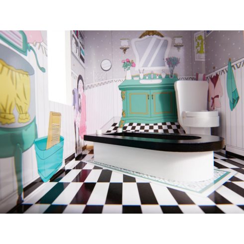 Fa Babaház Mdf + Bútor 122cm Xxl Led