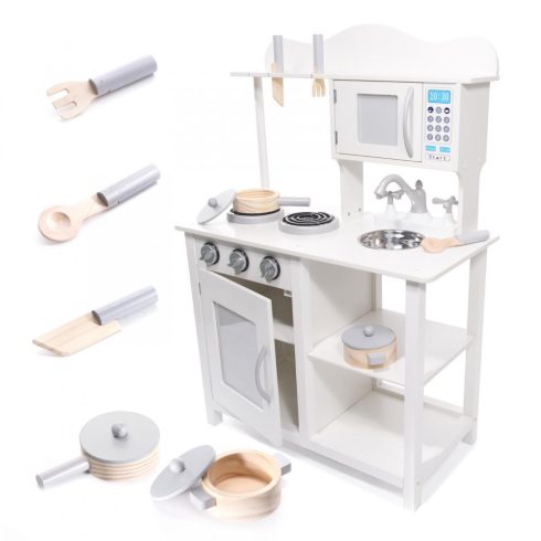 Mdf Fából Készült Konyha Gyerekeknek Tartozékokkal 85cm