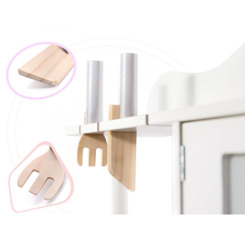 Mdf Fából Készült Konyha Gyerekeknek Tartozékokkal 85cm