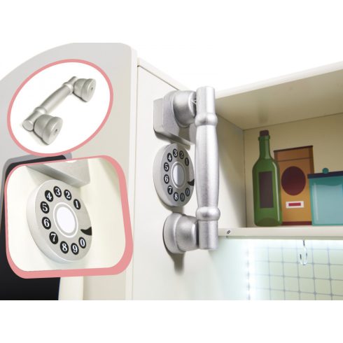 Xxl Fa Játék Konyha Ledes Világítással 103cm