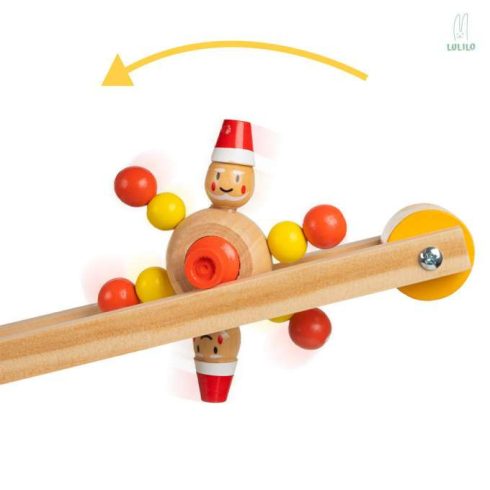 Fa Labdapálya Golyópálya  49,5cm Ajándék A Gyermek