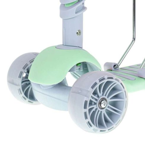 Balance Háromkerekű Robogó Üléssel, Zőld És Szürke Led-del