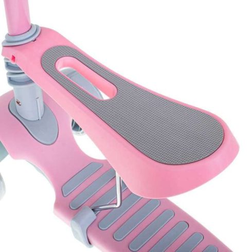 Háromkerekű Robogó 3 Az 1-ben Üléssel, Rózsaszín Led Mérleggel