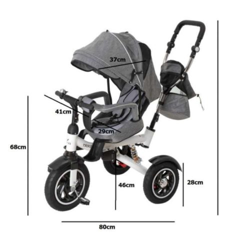 Trike Fix V3 Tricikli Szürke