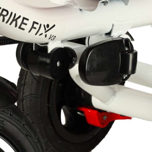 Trike Fix V3 háromkerekű, 3 az 1-ben babakocsi, 360°-ban forgatható, szabadonfutó, rózsaszín