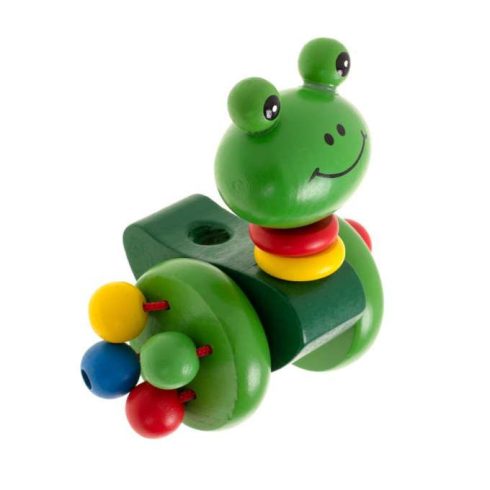 Béka Tologatós Fa Játék