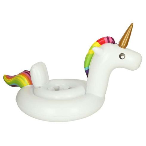 Úszógyűrű, pontongyűrű gyerekeknek unikornis üléssel, 70 cm, 1-3 éves korig