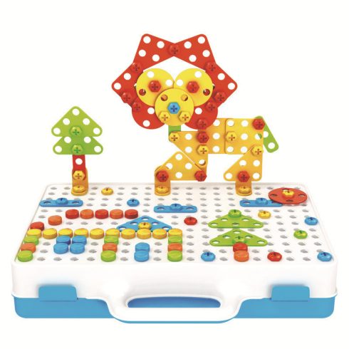 Kreatív Csavarozó, Épitkezős Játékkészlet  3d Épitkezéshez 237db