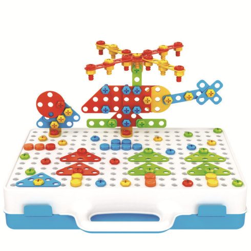 Kreatív Csavarozó, Épitkezős Játékkészlet  3d Épitkezéshez 237db