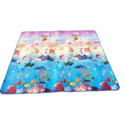 Kétoldalas Habszivacs Játszószőnyeg Tengervilág 190x170 Cm