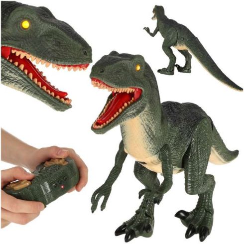 Távirányítós Dinoszaurusz Rc Velociraptor Távirányítóval + Hangok