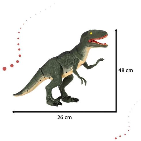 Távirányítós Dinoszaurusz Rc Velociraptor Távirányítóval + Hangok