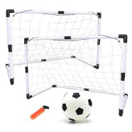   2 Az 1-ben Focikapu Szett (2db-92x65x40cm / 1db-180x120x60) + Labda + Pumpa
